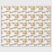 Noordelijke sol. Doe ik het liefste - Goud Cadeaupapier (Vlak)