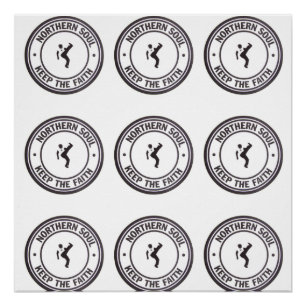 Noordelijke sol houdt de Faith Slogans & Dancer Poster