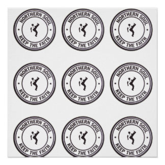 Noordelijke sol houdt de Faith Slogans & Dancer Poster