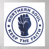 Noordelijke sol houdt de gelovige slogans en het v poster (Voorkant)