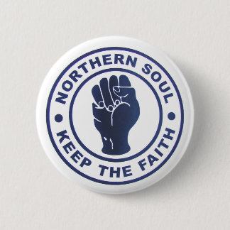 Noordelijke sol houdt de gelovige slogans en het v ronde button 5,7 cm