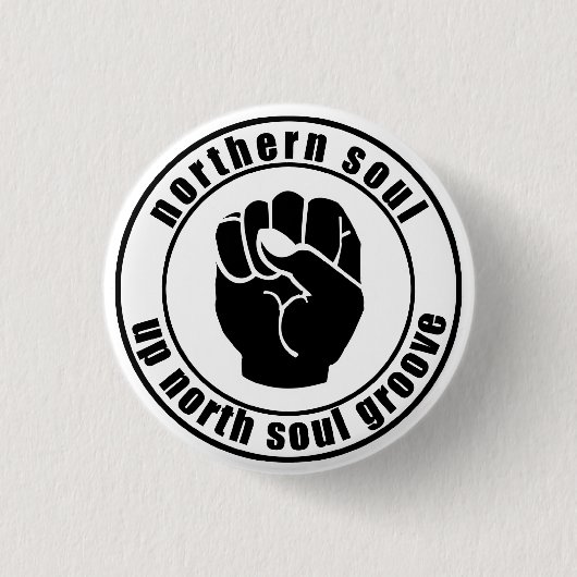 Noordelijke sol patch up North Soul Groove Button (Voorkant)