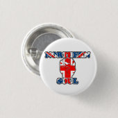 Noordelijke sol ronde button 3,2 cm (Voorkant /achterkant)