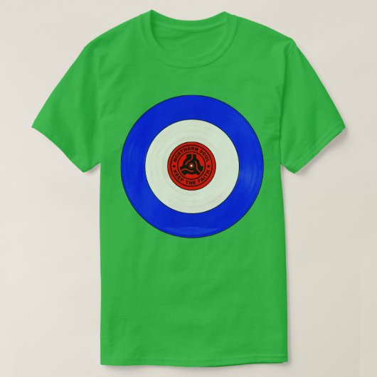 Noordelijke Soul Mod Vinyl Record T-shirt (Design voorkant)