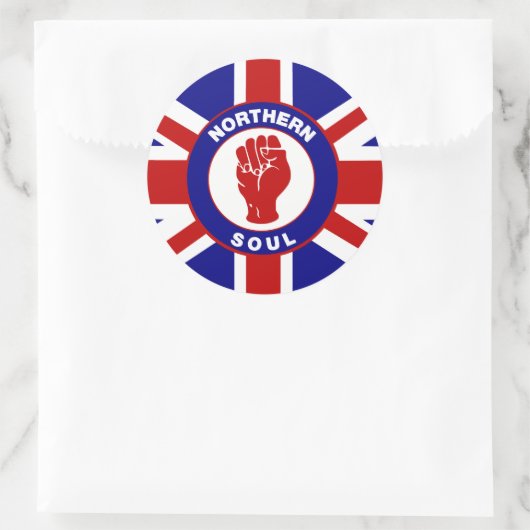 Noordelijke sovjetaansluiting ronde sticker (Tas)