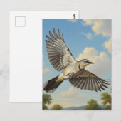 Noordelijke Spotlijster in vlucht Briefkaart (Voorkant / Achterkant)