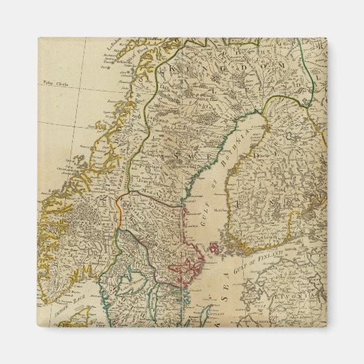 Noordelijke Staten Scandinavië Magneet (Voorkant)