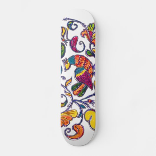 Noordelijke vogel persoonlijk skateboard (Voorkant)
