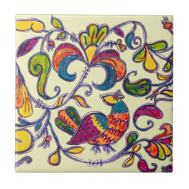 Noordelijke vogel tegeltje