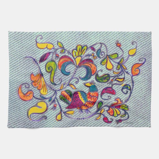 Noordelijke vogel theedoek (Horizontaal)