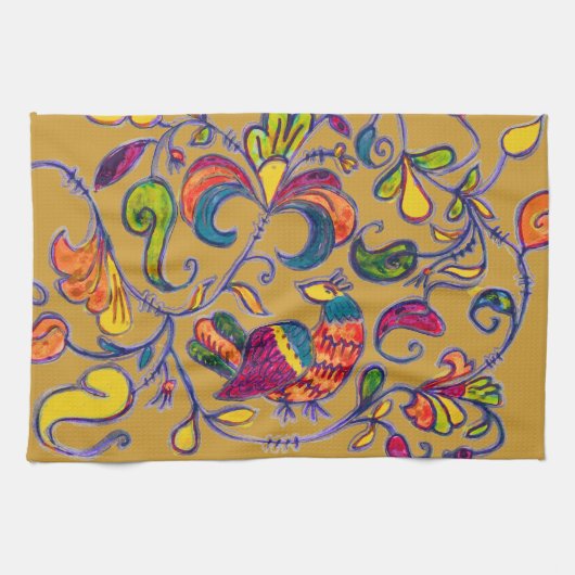 Noordelijke vogel theedoek (Horizontaal)