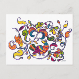 Noordelijke Vogel uit Rusland Briefkaart