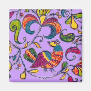 Noordelijke Vogel uit Rusland Magneet