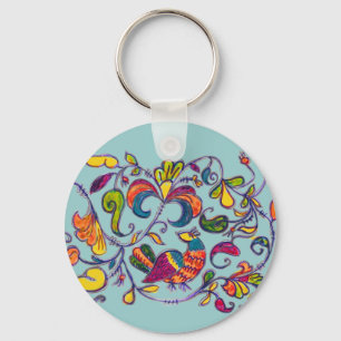 Noordelijke Vogel uit Rusland Sleutelhanger