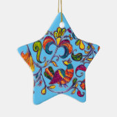 Noordelijke vogel van Alexandra Cook Keramisch Ornament (Rechts)