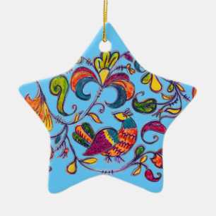 Noordelijke vogel van Alexandra Cook Keramisch Ornament