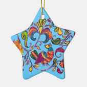 Noordelijke vogel van Alexandra Cook Keramisch Ornament (Links)