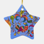 Noordelijke vogel van Alexandra Cook Keramisch Ornament (Achterkant)