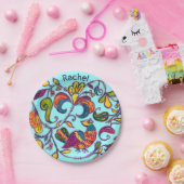 Noordelijke vogelgriep Kunst en jouw naam Papieren Bordje (Feest)