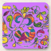 Noordelijke vogels bier onderzetter (Voorkant)