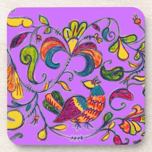 Noordelijke vogels bier onderzetter (Voorkant)