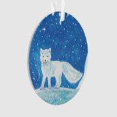 Noordelijke vos (Vulpes lagopus) Ornament (voorkant)