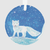 Noordelijke vos (Vulpes lagopus) Ornament (achterkant)