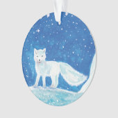 Noordelijke vos (Vulpes lagopus) Ornament (voorkant)