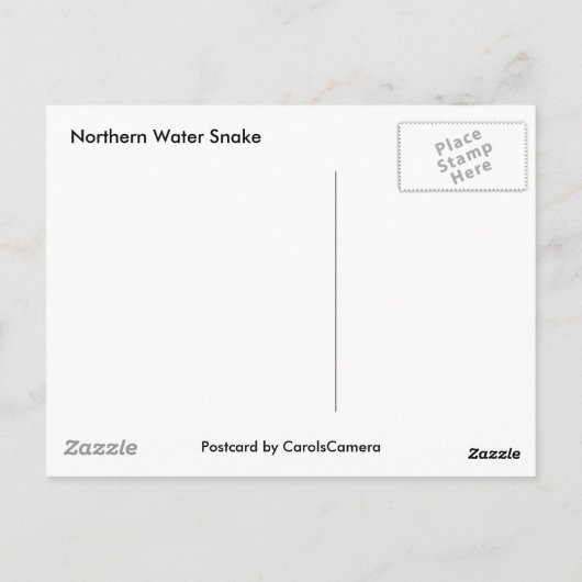 Noordelijke waterslang op basis van meerdere stamh briefkaart (Achterkant)