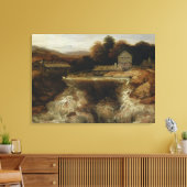 noordelijke waterval canvas afdruk (Insitu (Woonkamer))