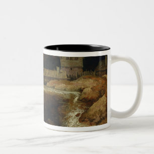 Noordelijke waterval tweekleurige koffiemok
