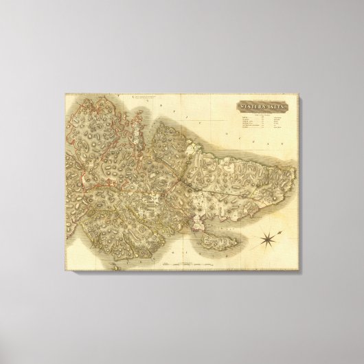 Noordelijke Westerne eilanden Canvas Afdruk (Voorkant)