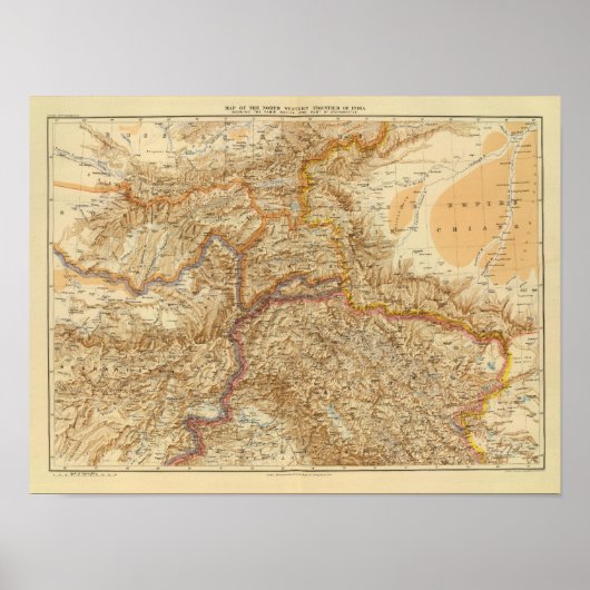 Noordelijke Westerne grens India Poster (Voorkant)
