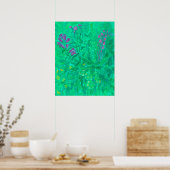 Noordelijke wilde bloemen zomerbloem poster (Keuken)