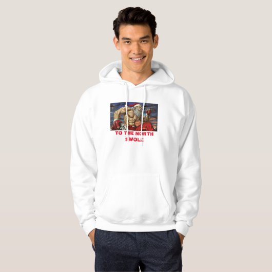 Noordelijke witte hoody (Voorkant volledig)