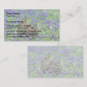 Noordelijke witte kwartel visitekaartje (Voorkant / Achterkant)