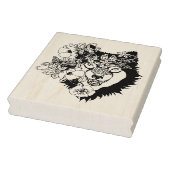 Noordelijke Wolf Dierenkunst Kleurplaat Rubberstempel (Stempel)