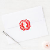 noordelijke ziel Logo Rood Vierkante Sticker (Envelop)