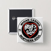 Noordelijke ziel Wigan Casino Vierkante Button 5,1 Cm (Voorkant /achterkant)