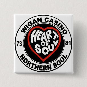 Noordelijke ziel Wigan Casino Vierkante Button 5,1 Cm