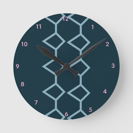 NoordelijkePine Teal Acryl Wandklok (Voorkant)