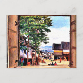 Noorden - Van een poort in Kyoto, Japan Briefkaart