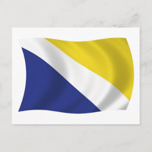 Noorder Sleeswijk Vlag Ansichtkaart Briefkaart