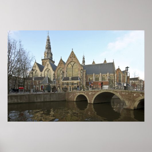 Noorderkerk in Amsterdam Poster (Voorkant)