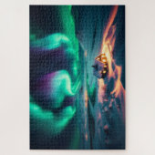 Noorderlicht - Adembenemend Schilderachtig landsch Legpuzzel (Verticaal)