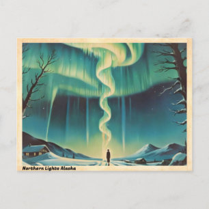 Noorderlicht Alaska Vintage Reizen Briefkaart