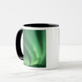 Noorderlicht, Aurora borealis, boven heuvels Mok (Voorkant links)