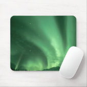 Noorderlicht, Aurora borealis, boven heuvels Muismat (Met muis)