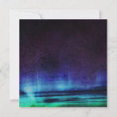 Noorderlicht / Aurora Borealis Bruiloft Kaart (Achterkant)