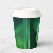 Noorderlicht Aurora Borealis bruiloft Papieren Bekers (Rechts)